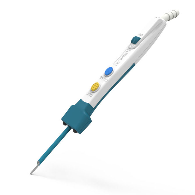 Electrosurgical Electrode with Illumination and Scrape